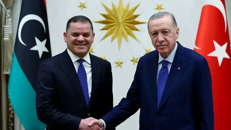 Erdoğan, Libya Başbakanı Dibeybe'yi Kabul Etti